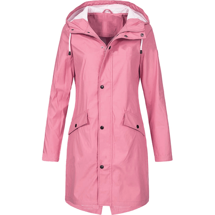 Damen Regenmantel Wasserdicht Elegant Atemberaubend 4