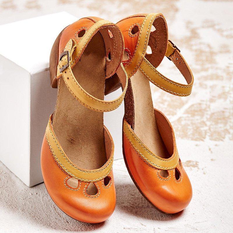 Damen Sandalen Mit Niedrigem Absatz – Bequeme Sommerschuhe Damen Für Warmes Wetter, Elegante Orthopädische Sandalen 3