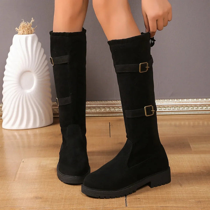 Damen Schlupfstiefel mit Schnalle Orthopedic und Arch Support Komfort 1