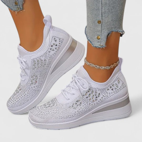 Damen Sneaker mit Orthopädischer Arch Support und Leichtem Plateau-Design für Frühling 0