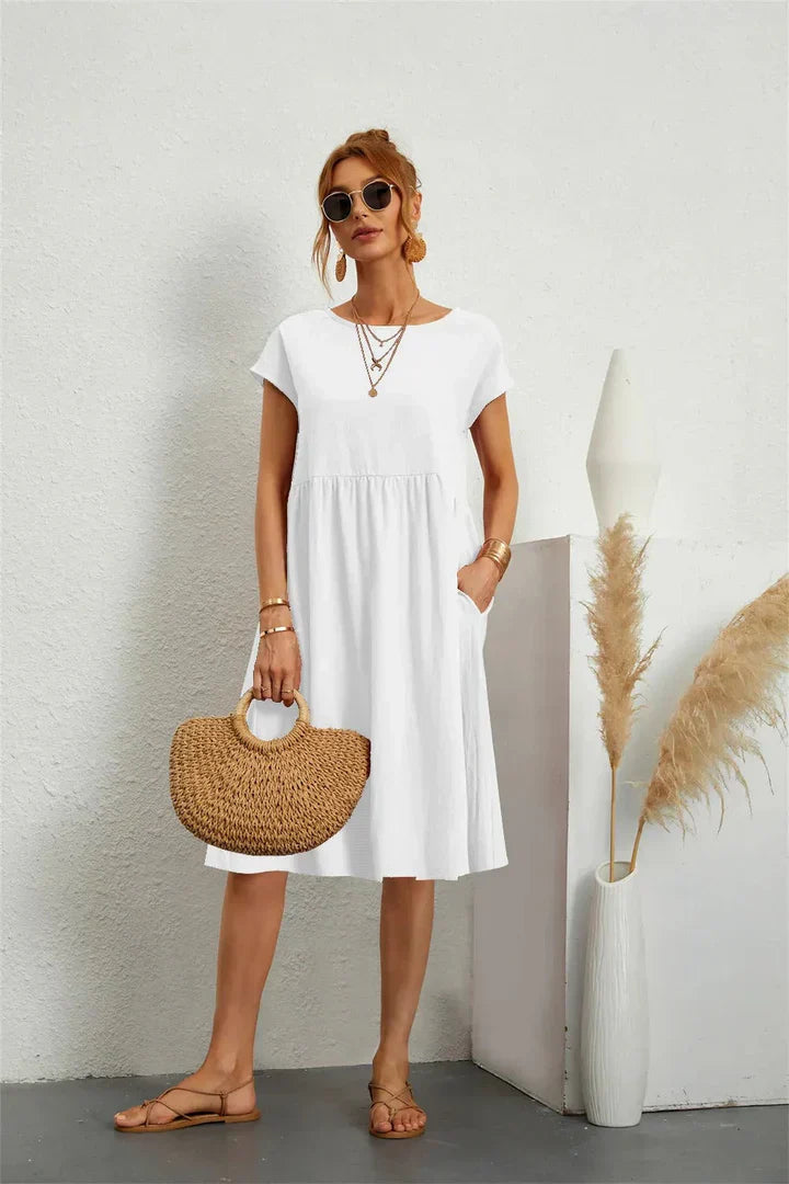 Damen Sommerkleid mit Taschen – Elegantes, lässiges Design für warme Tage 11