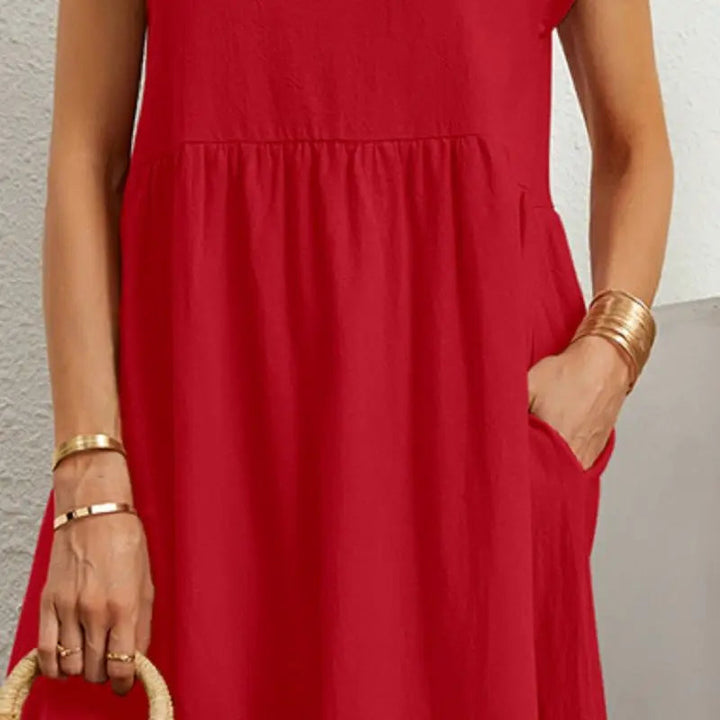 Damen Sommerkleid mit Taschen – Elegantes, lässiges Design für warme Tage 6