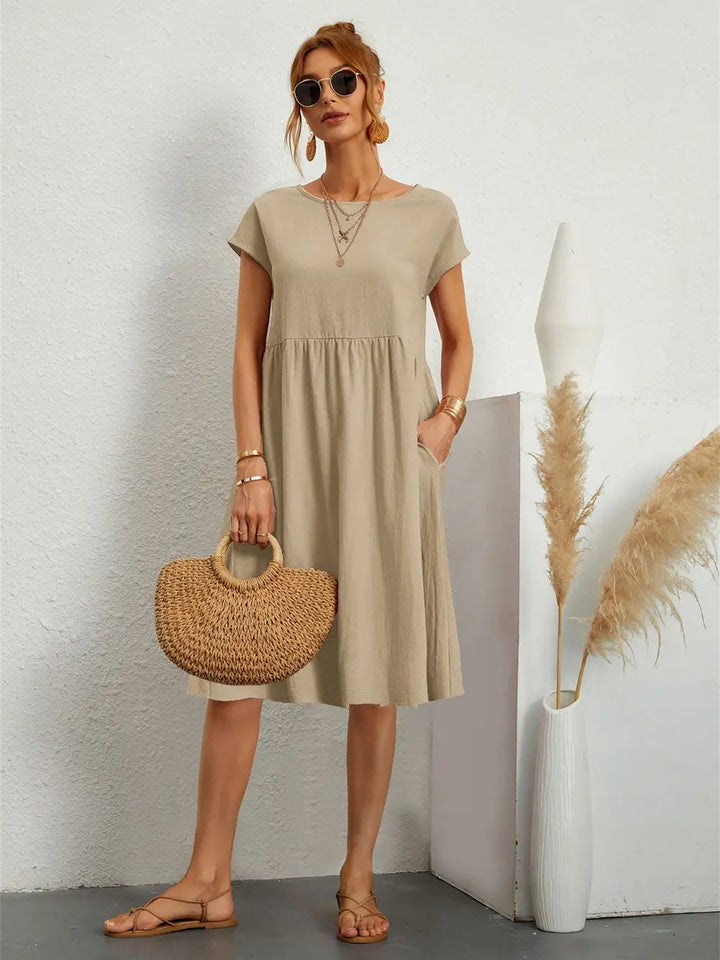 Damen Sommerkleid mit Taschen – Elegantes, lässiges Design für warme Tage 8