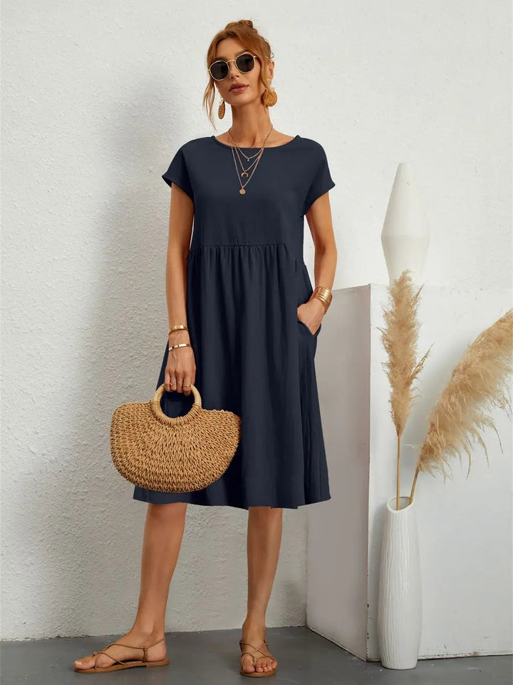 Damen Sommerkleid mit Taschen – Elegantes, lässiges Design für warme Tage 9