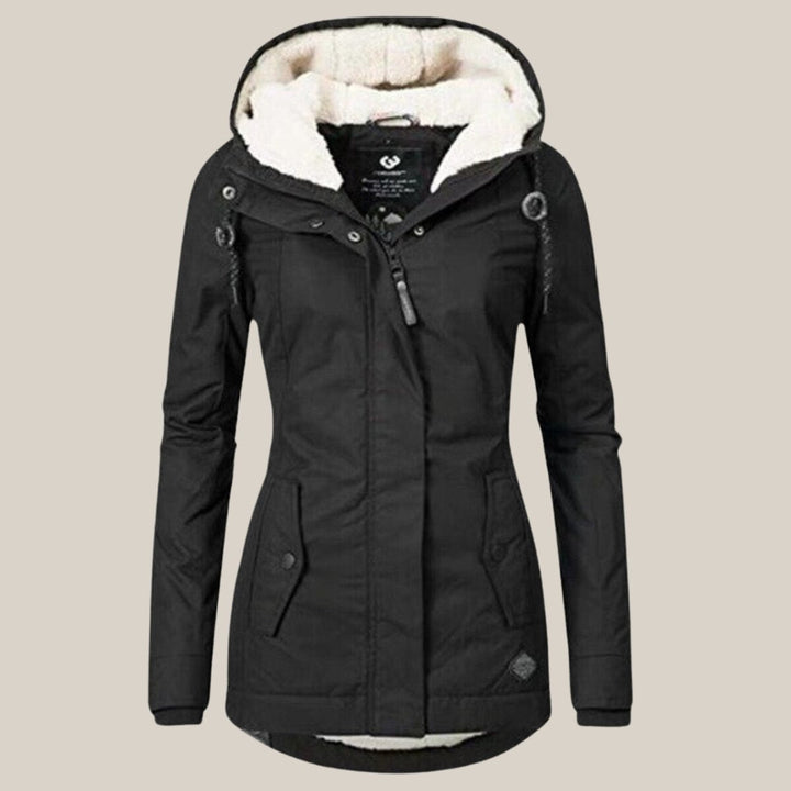 Damen Steppjacke mit Sherpa-Futter und Kapuze für kalte Tage 5