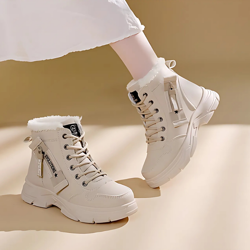 Damen Stiefel mit Orthopädischer Passform und Arch Support, Chunky Sole Komfortboots 1