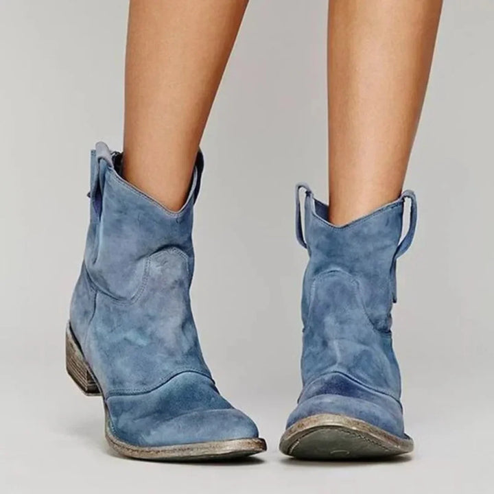 Damen Stiefel mit spitzer Spitze 1