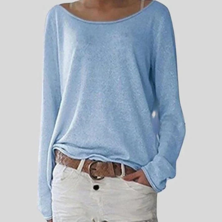 Damen Strickpullover mit U-Boot-Ausschnitt Elegant und Formbeständig 0
