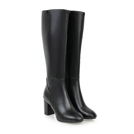 Damen Winterstiefel mit hohem Absatz und stilvoller Eleganz für kalte Tage 0