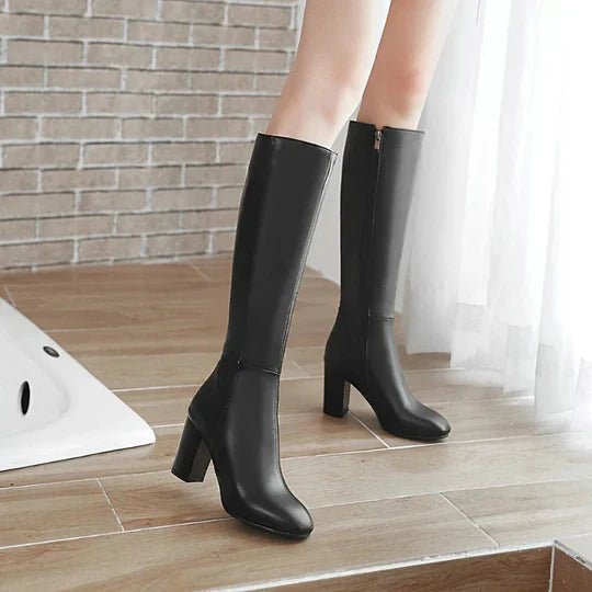 Damen Winterstiefel mit hohem Absatz und stilvoller Eleganz für kalte Tage 1