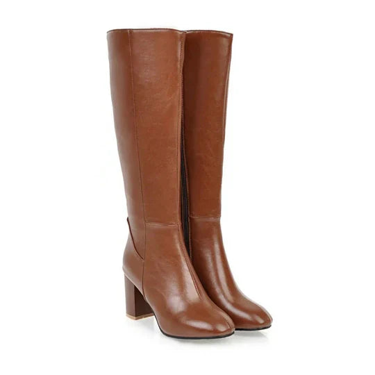 Damen Winterstiefel mit hohem Absatz und stilvoller Eleganz für kalte Tage 4