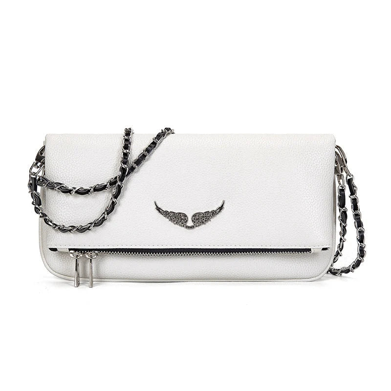 Damen elegante Pochette Handtasche mit Riemen 5