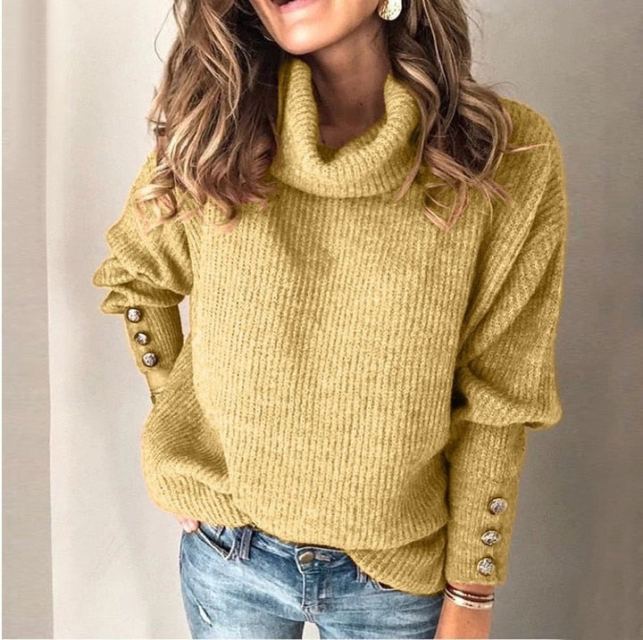 Damen leichter Rollkragenpullover 6