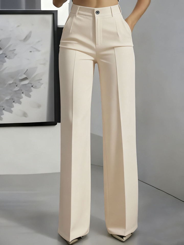Damenhose Hochbund Weite Beine – Elegante Chino Hose Damen für Büro und Freizeit 4