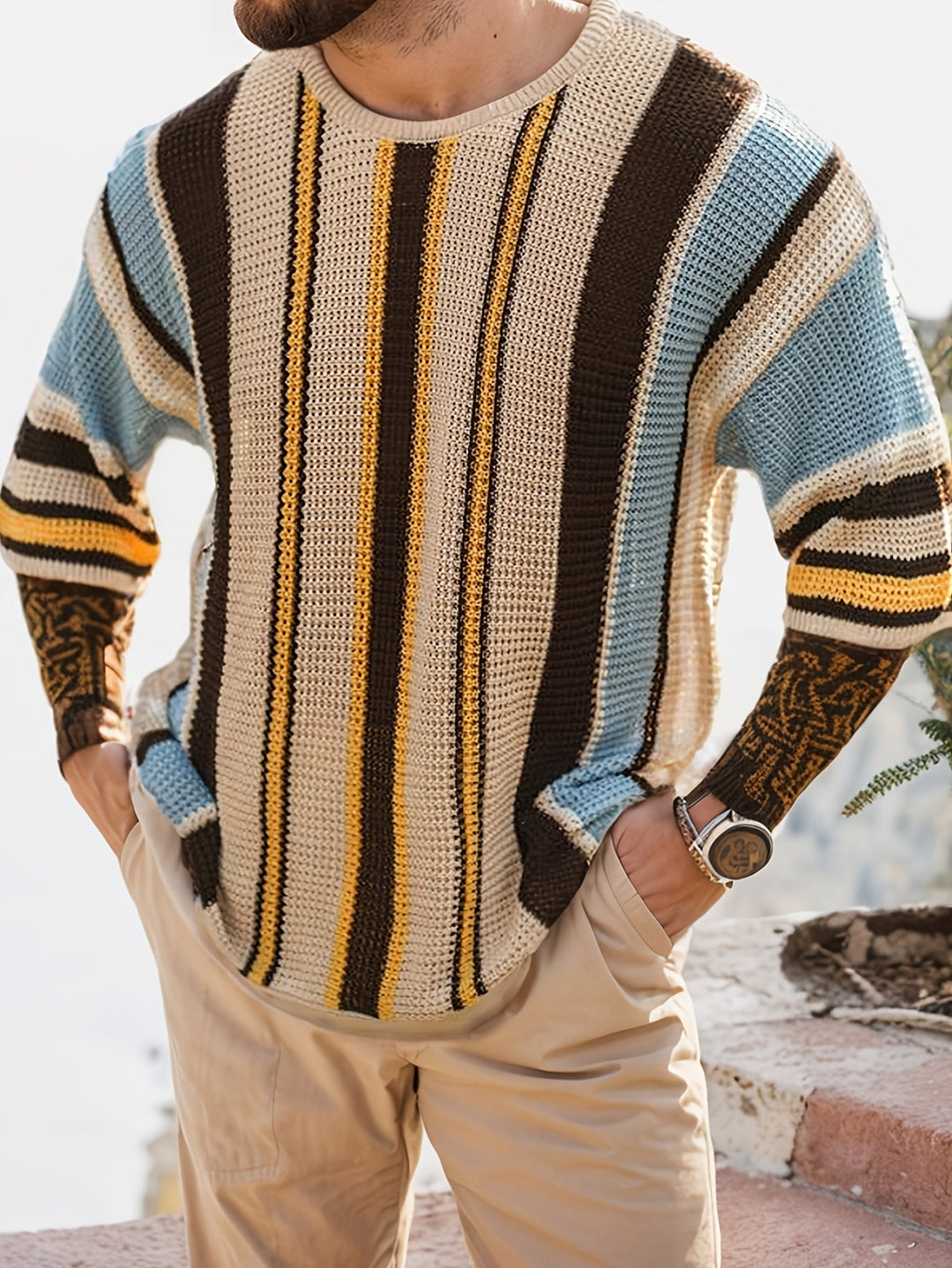 Damenpullover Langarm Mit Streifen – Lässig Und Luftig Für Sommer, Vielseitig Kombinierbar 2