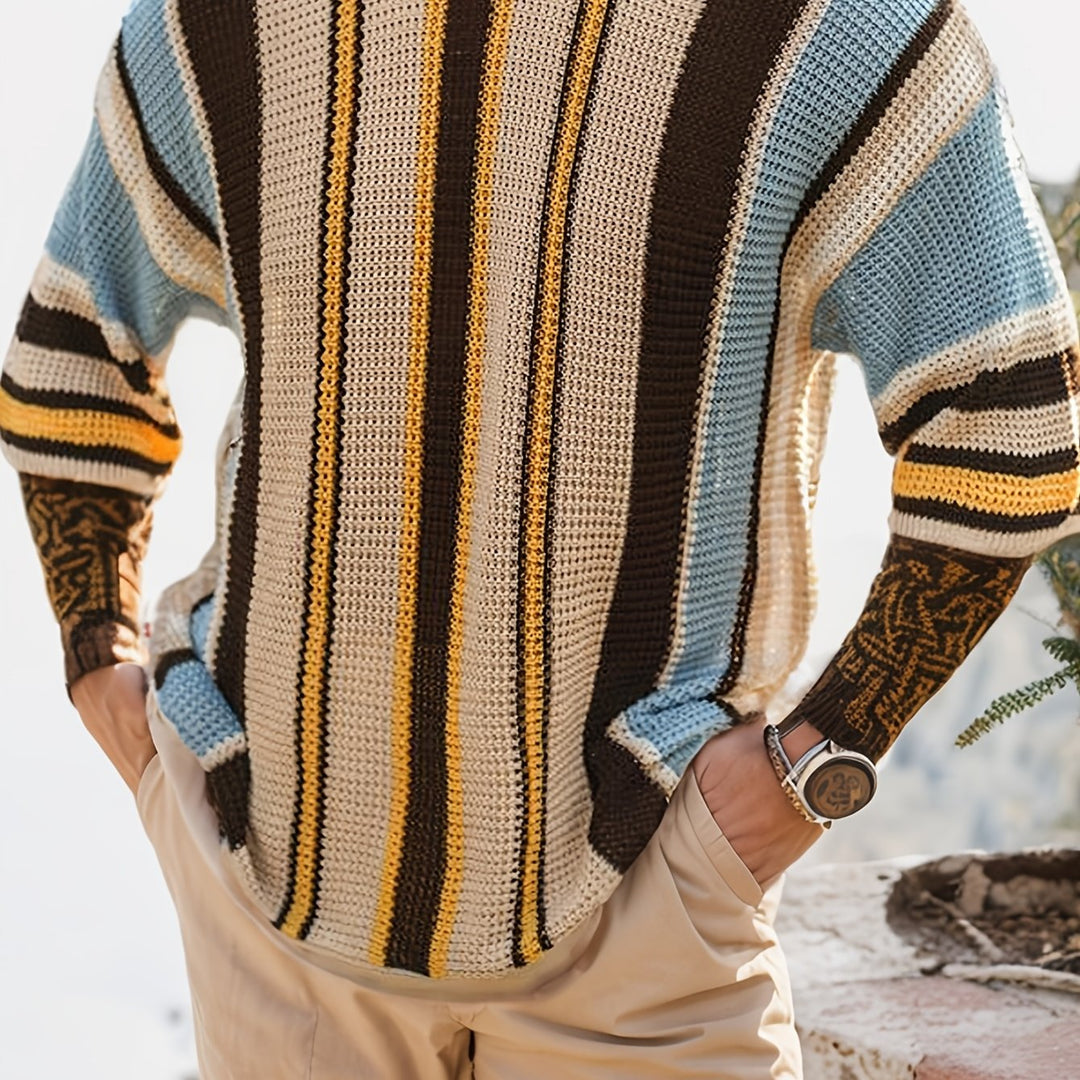 Damenpullover Langarm Mit Streifen – Lässig Und Luftig Für Sommer, Vielseitig Kombinierbar 9