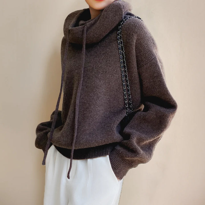Damenpullover Langarm Warm und Elegant für Herbst und Winter - Modischer Rollkragenpullover für Damen 5