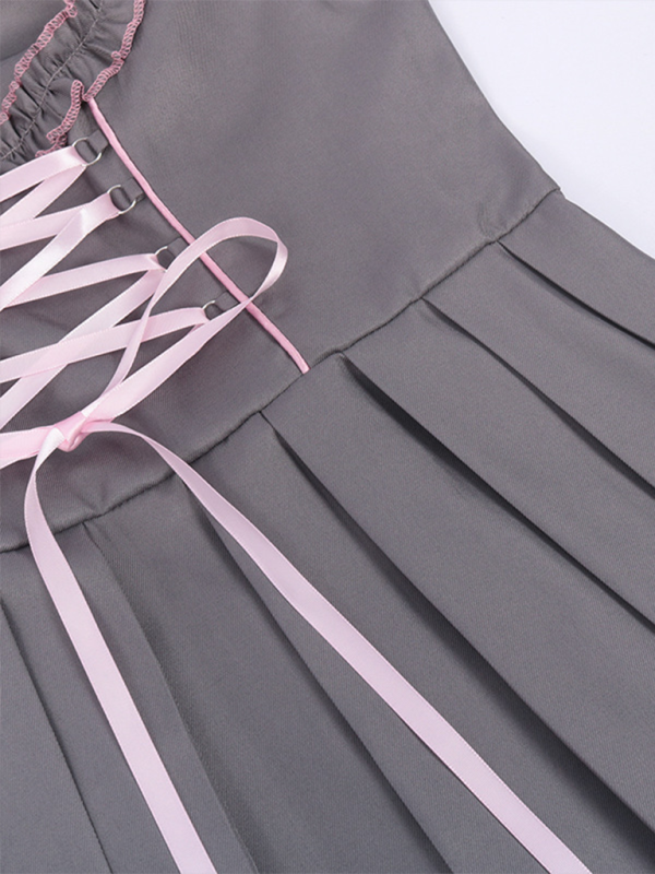 Dirndl Kleid Damen mit Schnürmieder und bestickter Schürze für Trachtenfest und Oktoberfest - Elegantes Trachtenkleid 1