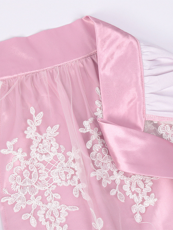 Dirndl Kleid Damen mit Schnürmieder und bestickter Schürze für Trachtenfest und Oktoberfest - Elegantes Trachtenkleid 3