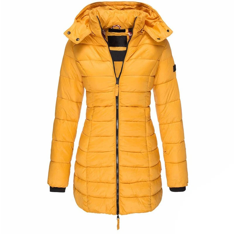 Drune | Gefütterte Winter-Daunenjacke für Frauen mit Kapuze 1