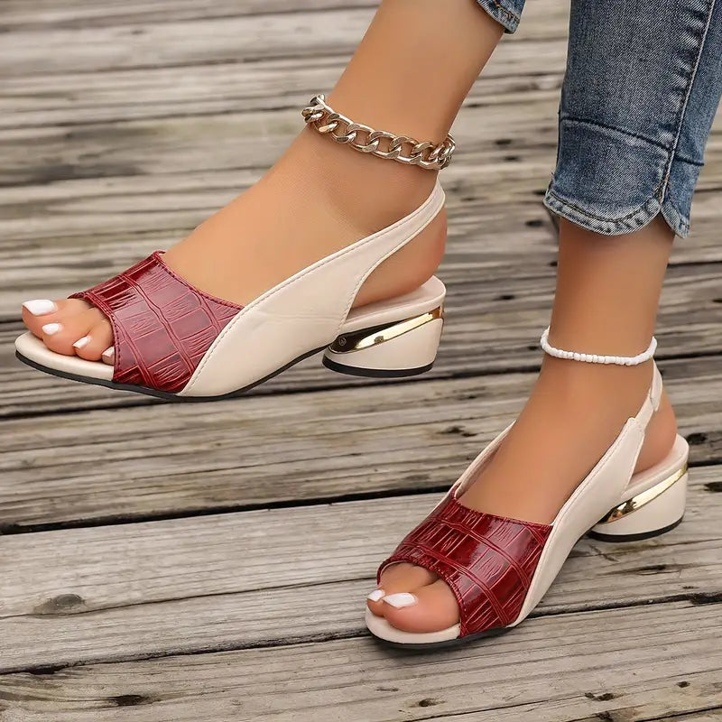 Elegante Damen Sandalen Bequem mit Hochwertigem Blockabsatz für Stil und Komfort – Perfekt für Jeden Anlass 1