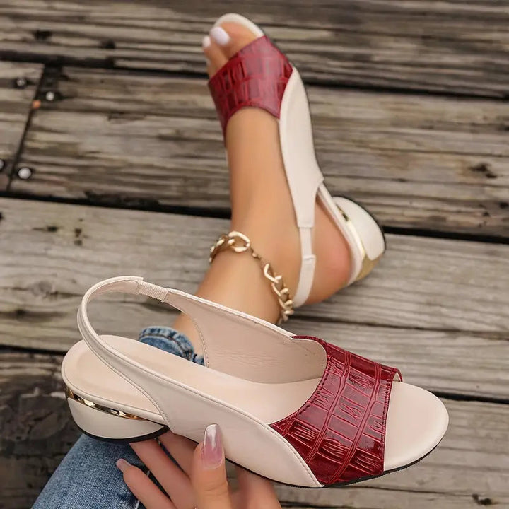Elegante Damen Sandalen Bequem mit Hochwertigem Blockabsatz für Stil und Komfort – Perfekt für Jeden Anlass 2