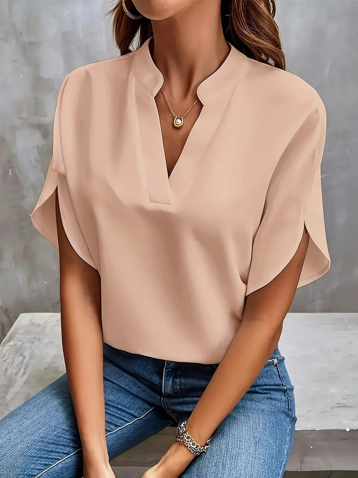 Elegante Damenbluse Langarm V-Ausschnitt für Festliche Anlässe – Weiße & Schwarze Blusen für Stilvolle Looks 5