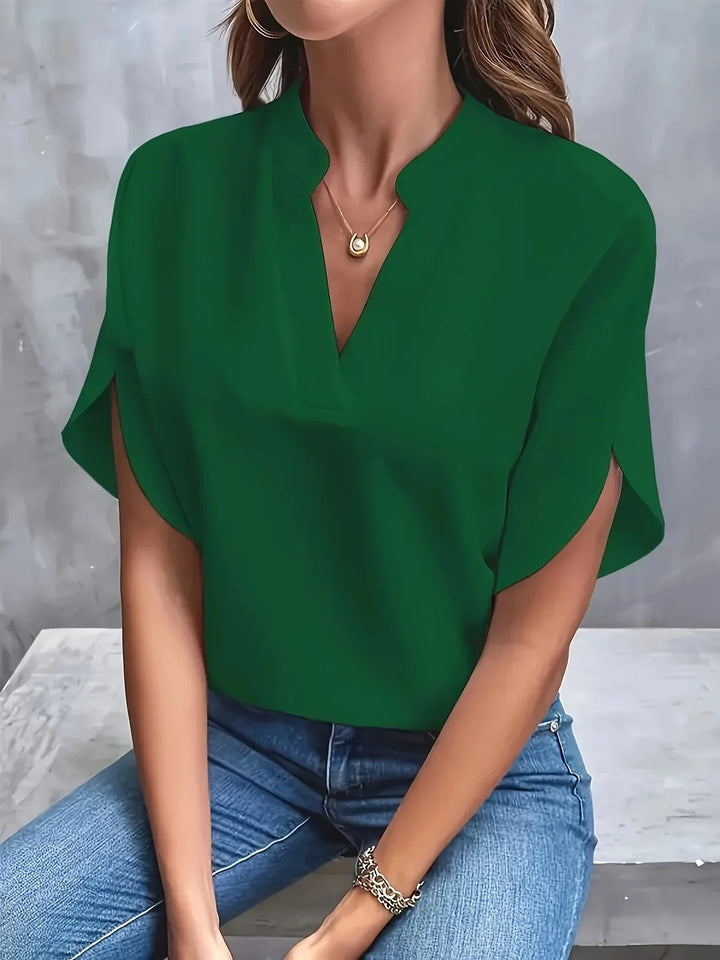 Elegante Damenbluse Langarm V-Ausschnitt für Festliche Anlässe – Weiße & Schwarze Blusen für Stilvolle Looks 6
