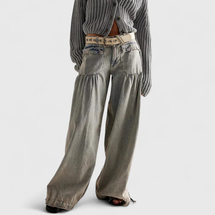 Elegante Damenhose mit weitem Schnitt und modernem Design für stilvolle Outfits 7