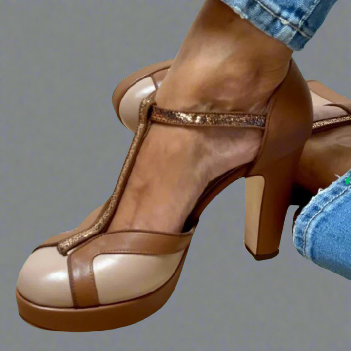 Elegante Orthopädische Damen-High-Heel-Sandalen mit Arch Support für den Sommer 0