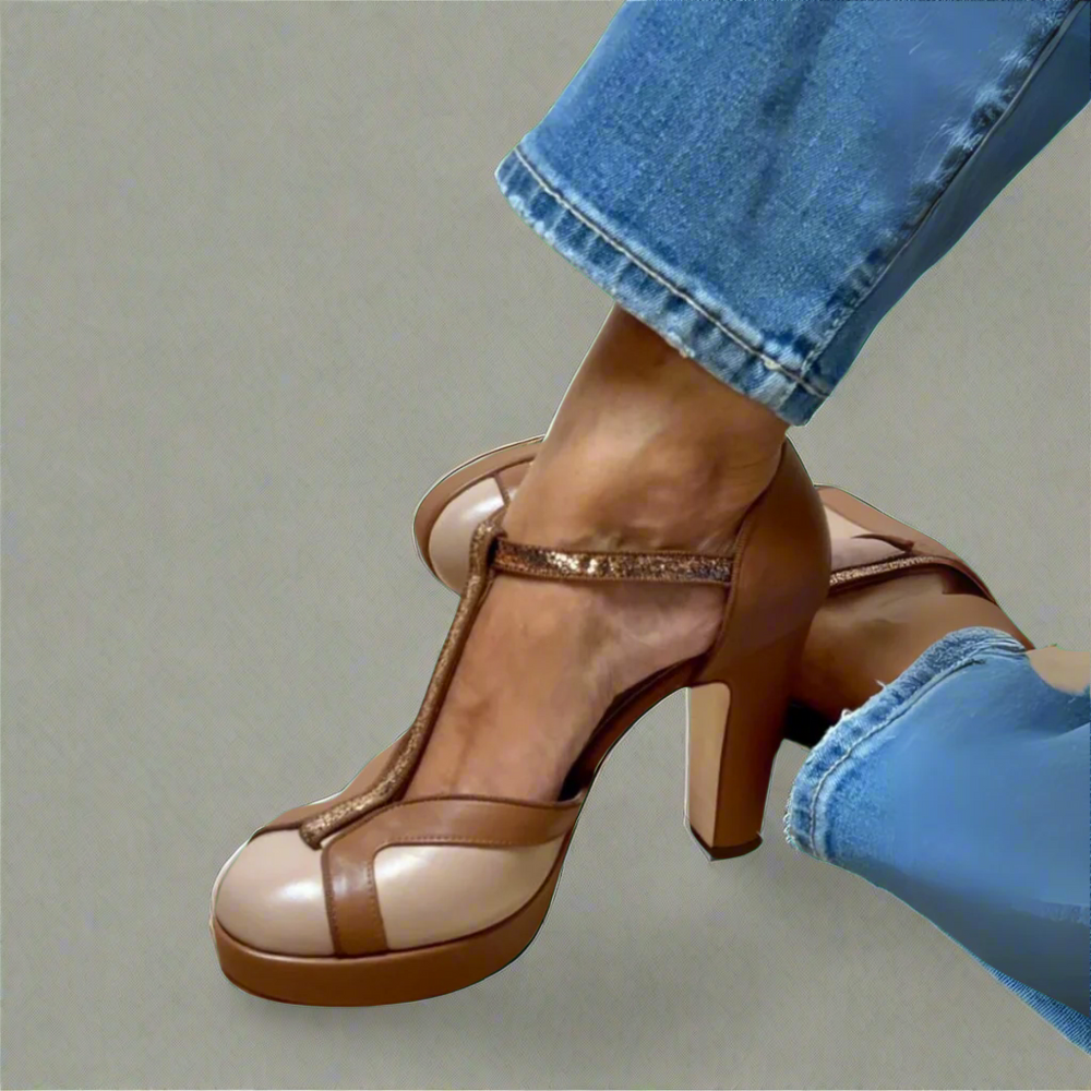 Elegante Orthopädische Damen-High-Heel-Sandalen mit Arch Support für den Sommer 1