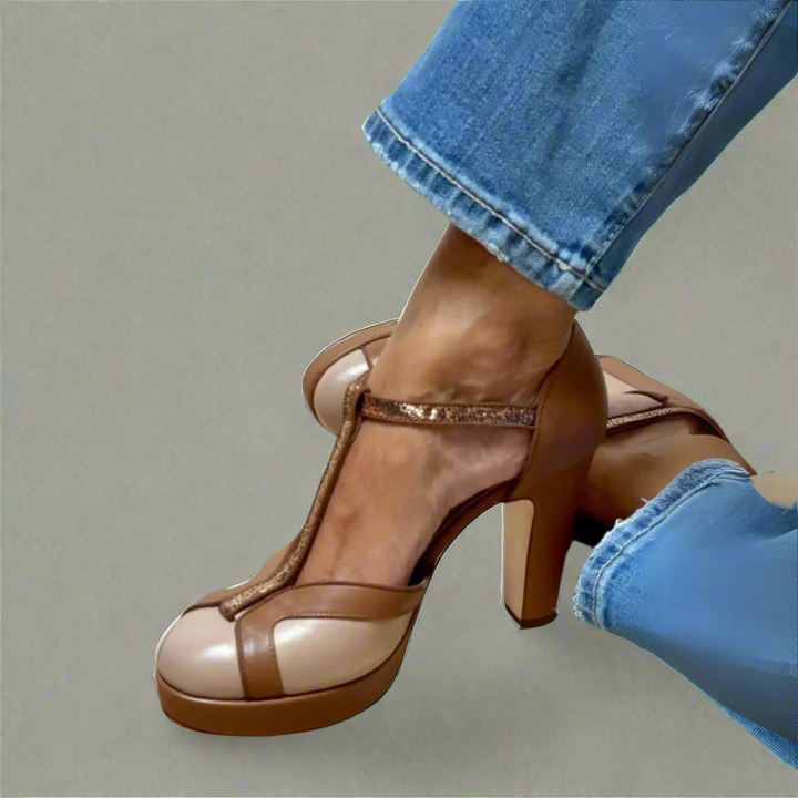 Elegante Orthopädische Damen-High-Heel-Sandalen mit Arch Support für den Sommer 1