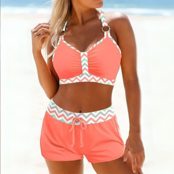 Eleganter Badeanzug Damen Zweiteiler Design für Sommer, Tankini Bademode Damen, Figurschmeichelnd und Komfortabel 4