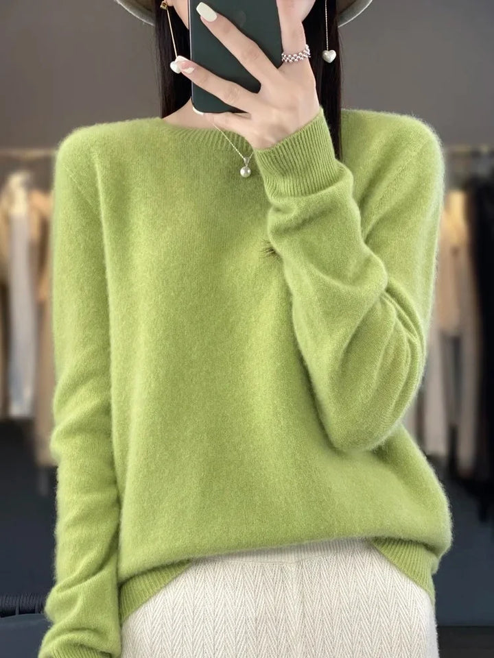 Eleganter Damenpullover Langarm mit Rundhalsausschnitt – Warme Pullover Damen für Vielseitige Looks 4