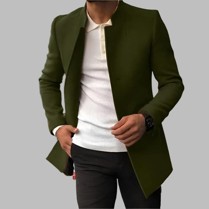 Eleganter Herren Wollmantel Klassisch Zeitlos Warm für Herbst und Winter 0