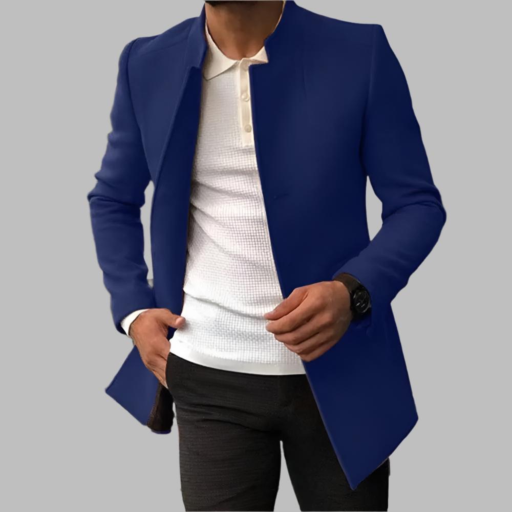 Eleganter Herren Wollmantel Klassisch Zeitlos Warm für Herbst und Winter 1