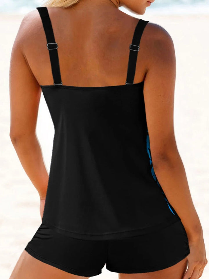 Eleganter Zweiteiliger Badeanzug Damen Mit Verstellbarem Oberteil Und Shorts – Stilvolles Badekleid Für Den Sommer 5
