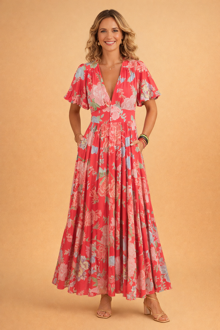Elegantes Blumenkleid für Frauen – Zeitloses Design für jeden Anlass 0