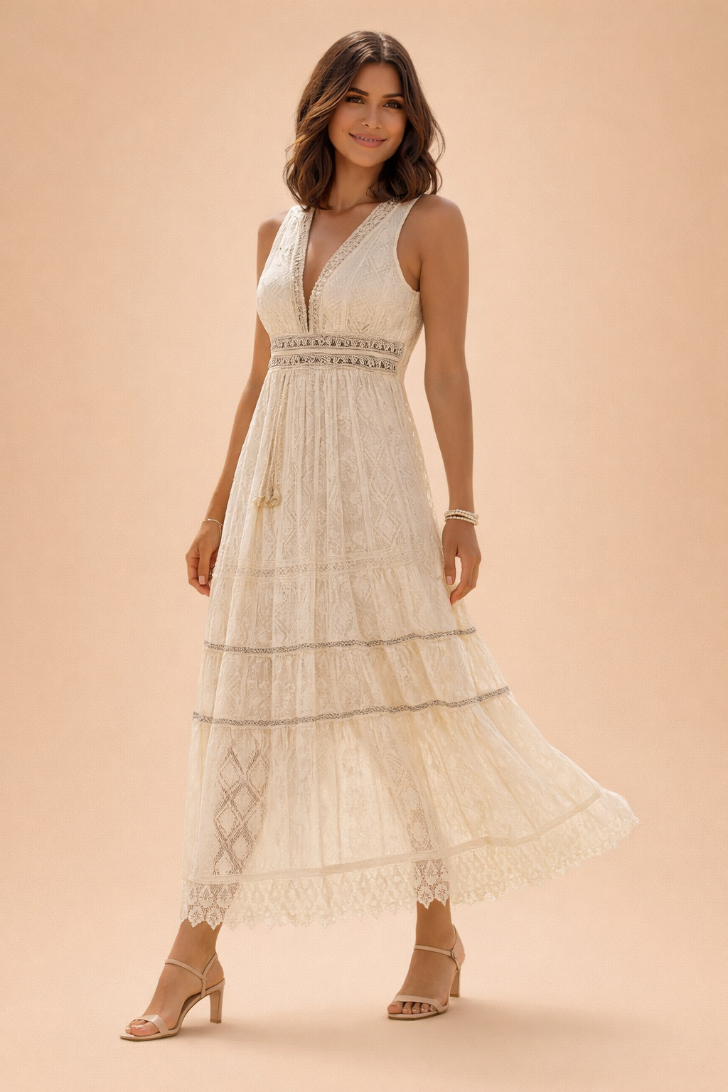 Elegantes Boho-Kleid für Frauen – Langes A-Linien-Design für den Sommer 0