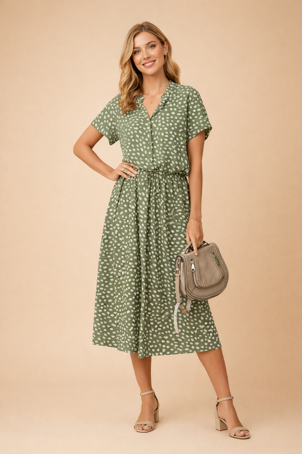Elegantes Boho-Midikleid Damen – Stilvolles Sommerkleid im Lässigen Look für Verschiedene Anlässe 1