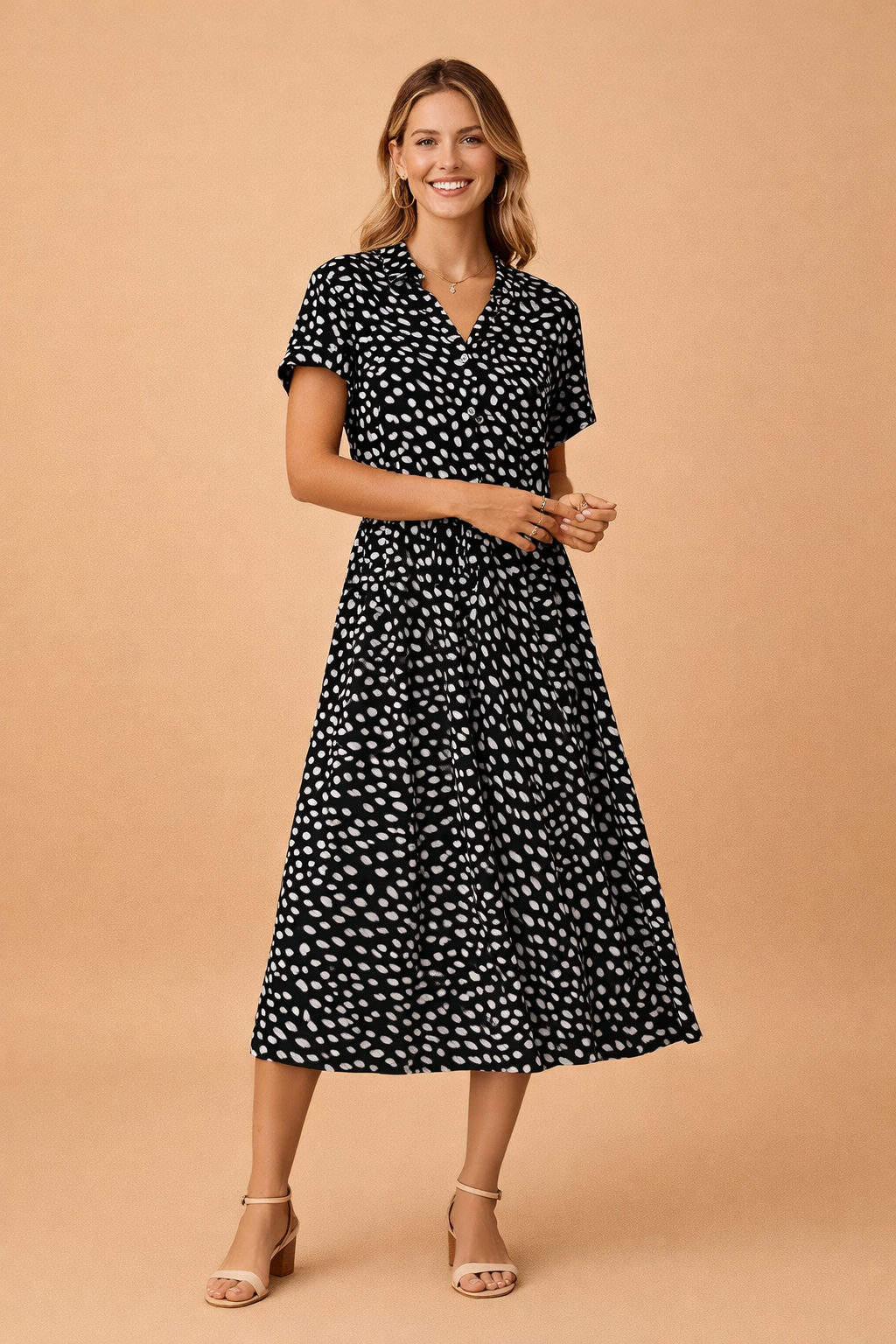 Elegantes Boho-Midikleid Damen – Stilvolles Sommerkleid im Lässigen Look für Verschiedene Anlässe 2