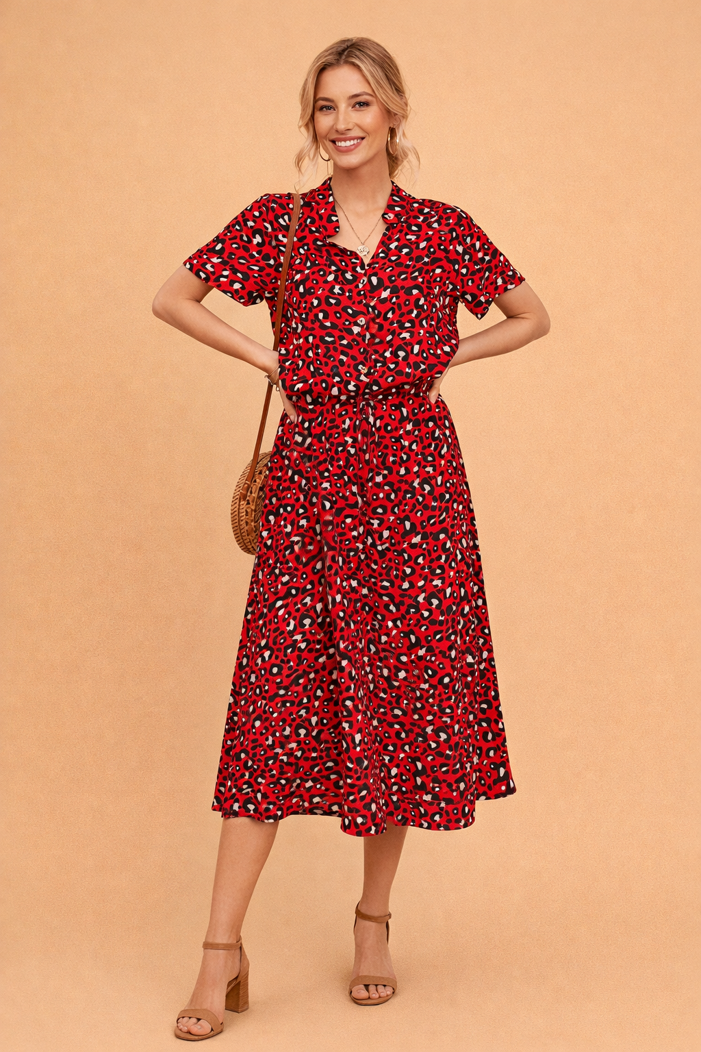 Elegantes Boho-Midikleid Damen – Stilvolles Sommerkleid im Lässigen Look für Verschiedene Anlässe 5