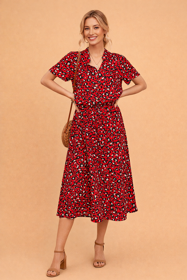 Elegantes Boho-Midikleid Damen – Stilvolles Sommerkleid im Lässigen Look für Verschiedene Anlässe 5