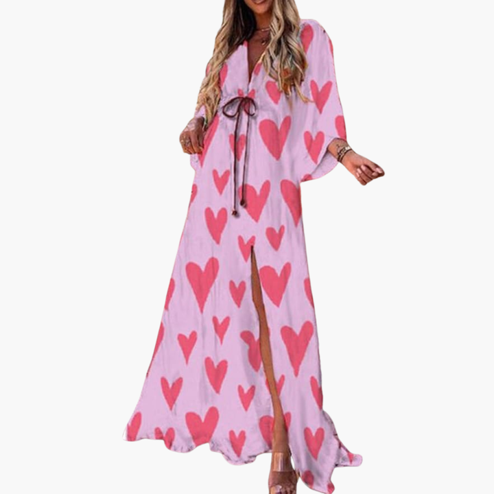 Elegantes Damen-Maxikleid mit Blumendruck für den Sommer – Stilvoll und vielseitig 4
