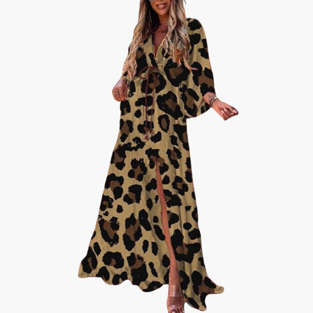 Elegantes Damen-Maxikleid mit Blumendruck für den Sommer – Stilvoll und vielseitig 6