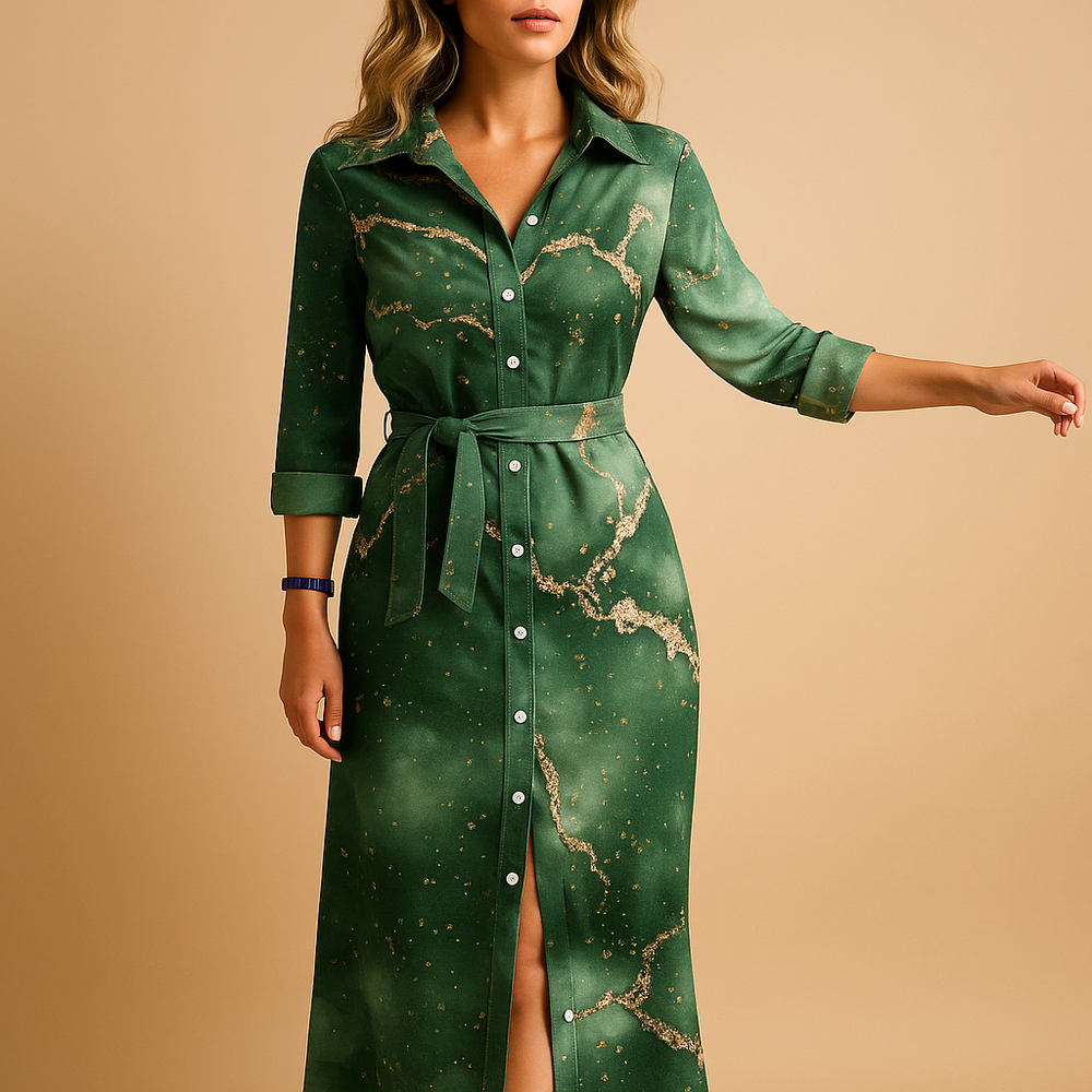 Elegantes Damen Sommerkleid mit kurzen Ärmeln für warme Tage 1