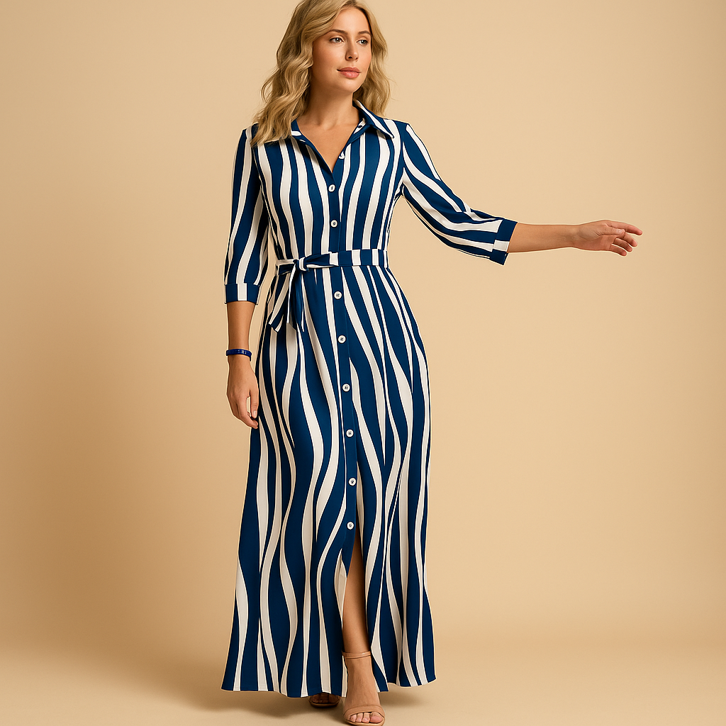 Elegantes Damen Sommerkleid mit kurzen Ärmeln für warme Tage 4