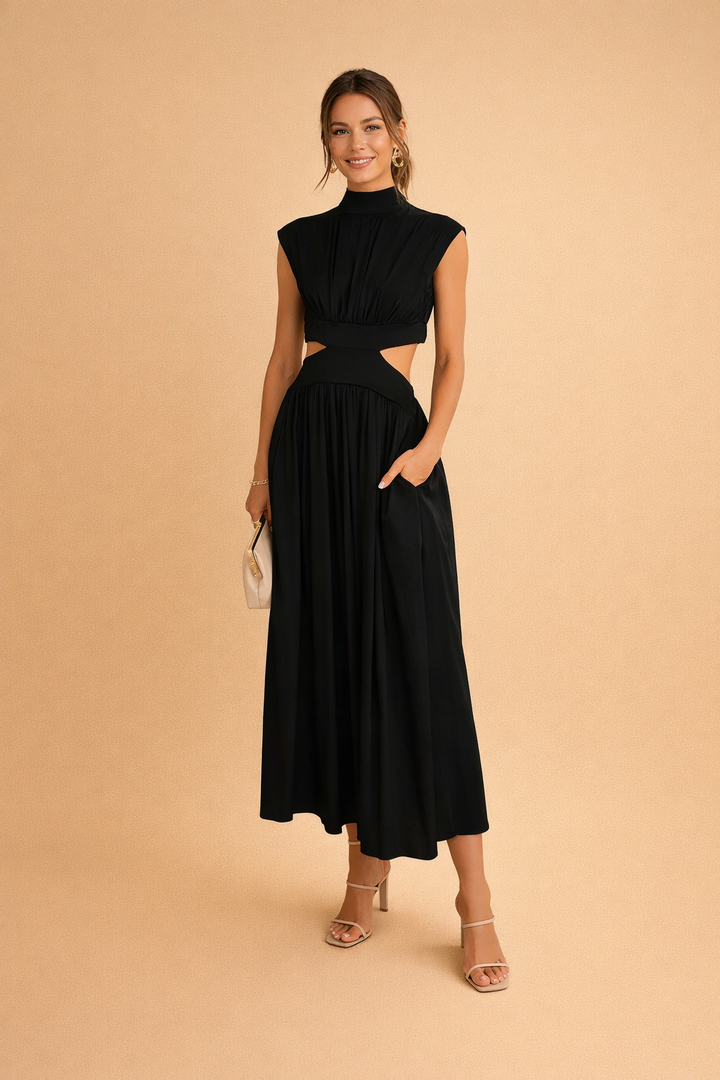 Elegantes Damenkleid Maxikleid für Sommer – Lässig und Stilvoll, Feminine Silhouette, Perfekt für Gartenpartys und Strandtage 0