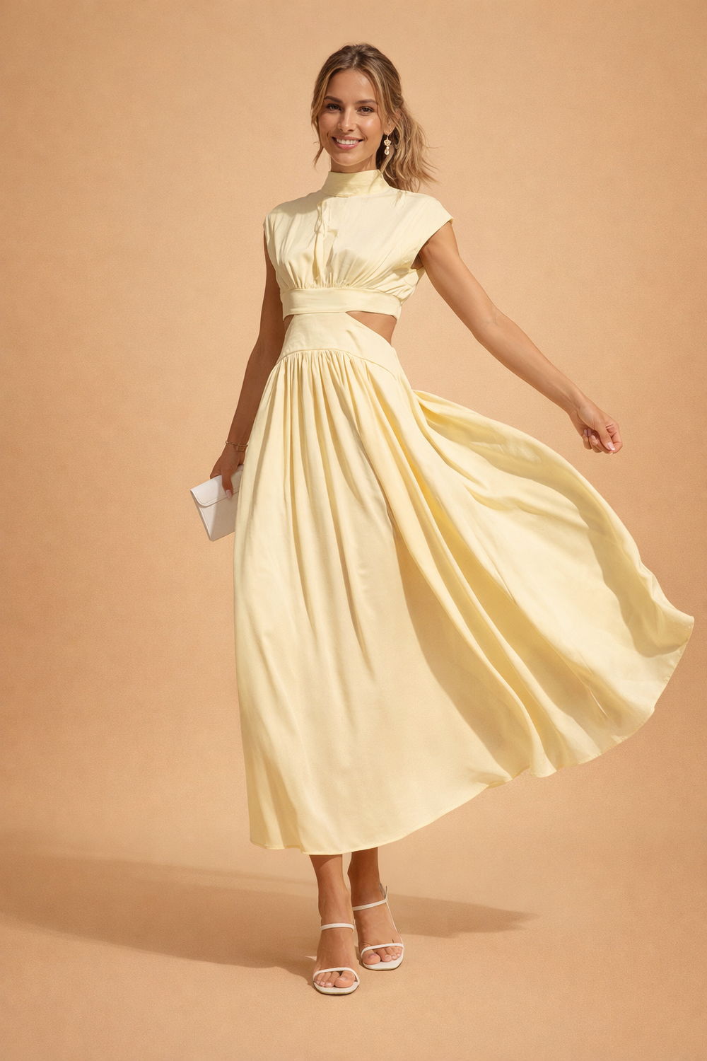 Elegantes Damenkleid Maxikleid für Sommer – Lässig und Stilvoll, Feminine Silhouette, Perfekt für Gartenpartys und Strandtage 1