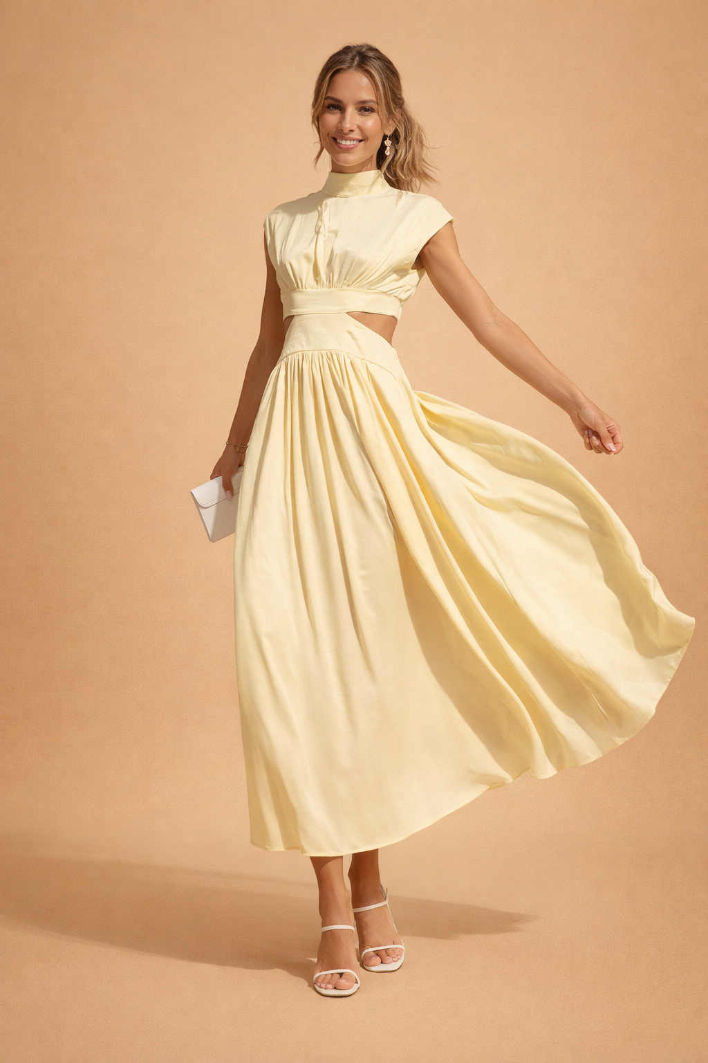 Elegantes Damenkleid Maxikleid für Sommer – Lässig und Stilvoll, Feminine Silhouette, Perfekt für Gartenpartys und Strandtage 1